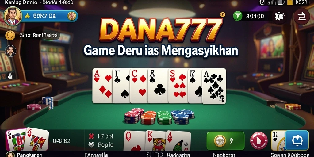 Tampilan gameplay Domino DANA777 yang menarik dan mengasyikkan.