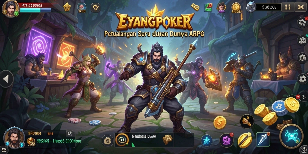 Screenshot menunjukkan pertarungan epik dengan efek visual menawan.