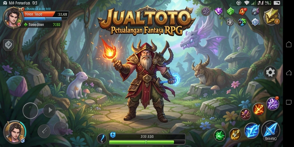 Tampilan gameplay JUALTOTO yang mengasyikkan dalam dunia RPG.