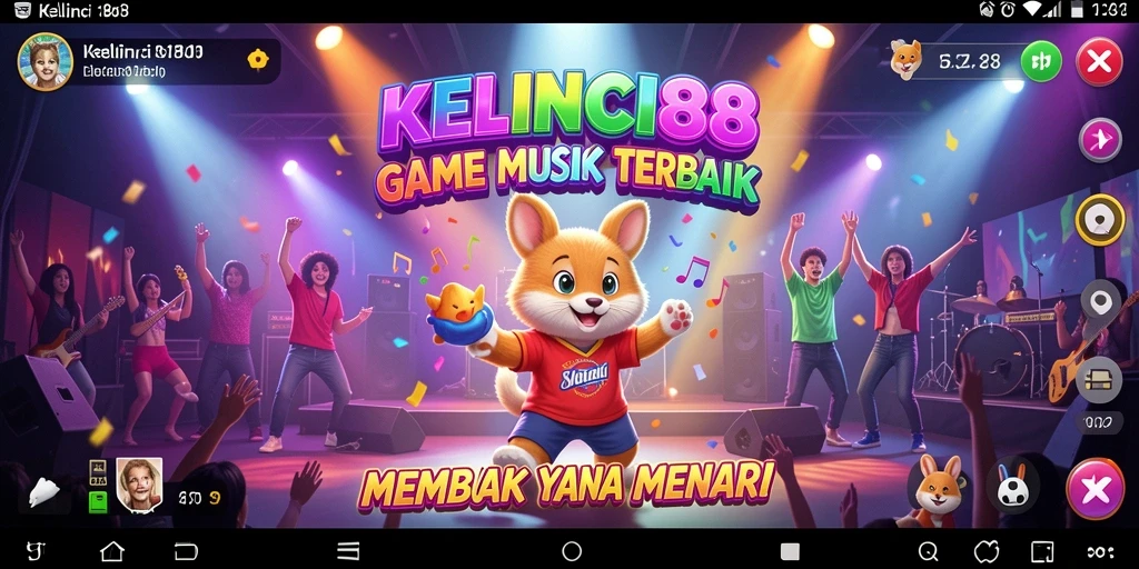 Screenshot gameplay KELINCI88 menunjukkan keseruan bermain musik.
