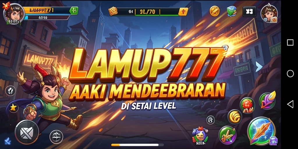 Tampilan aksi mendebarkan dari gameplay LAMPU777 yang seru.