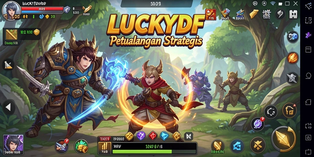 Tampilan gameplay menegangkan dalam dunia SLG yang dinamis.
