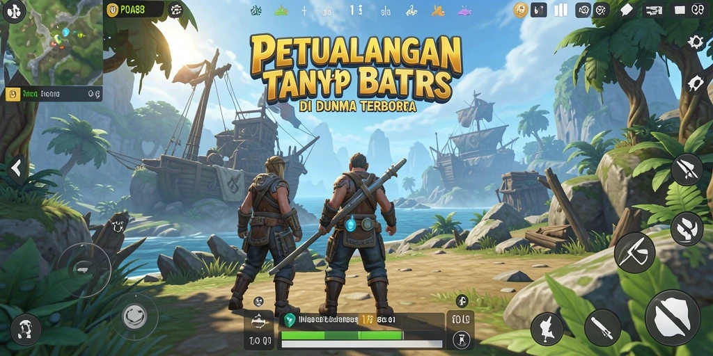 Tangkapan layar menampilkan aksi seru dalam dunia terbuka POA88.