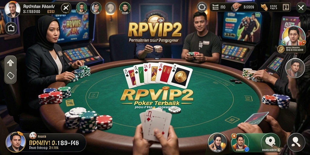 Screenshot RPVIP2 menampilkan permainan Poker yang seru dan interaktif.