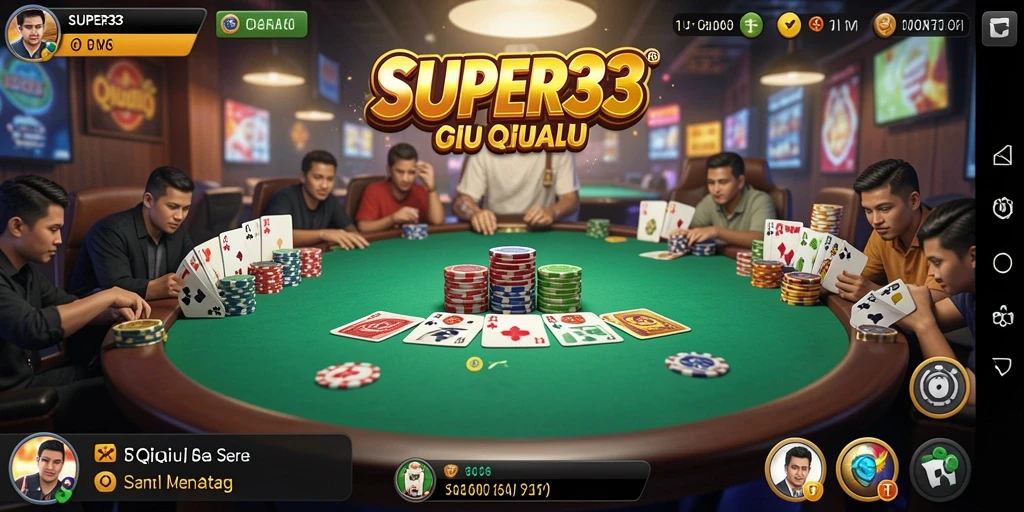 Screenshot SUPER33 menampilkan gameplay QiuQiu yang seru.