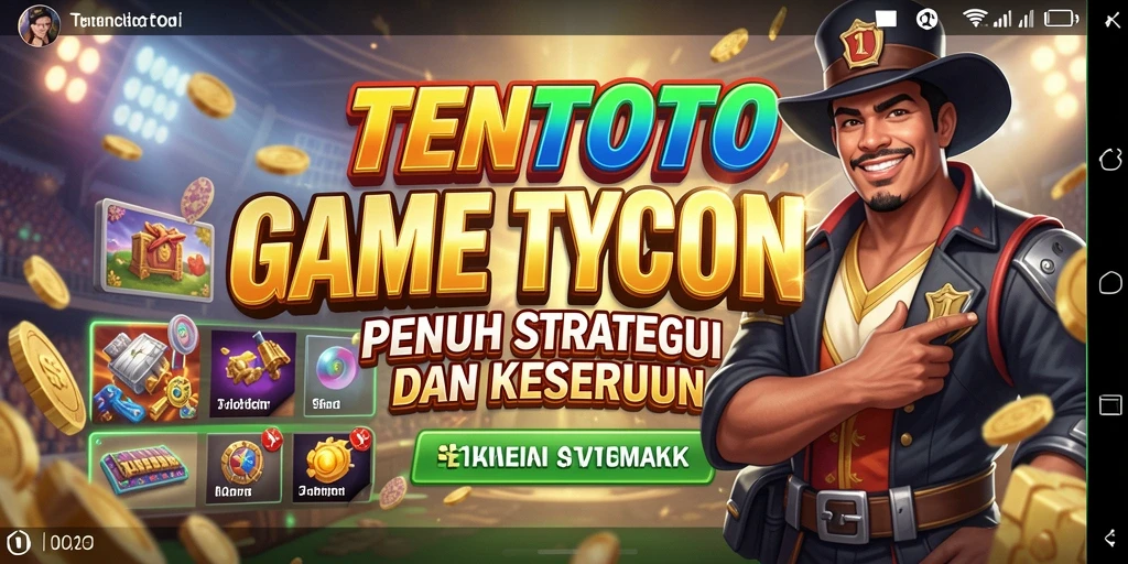 Tampilan gameplay TENTOTO dengan strategi Tycoon yang menarik.