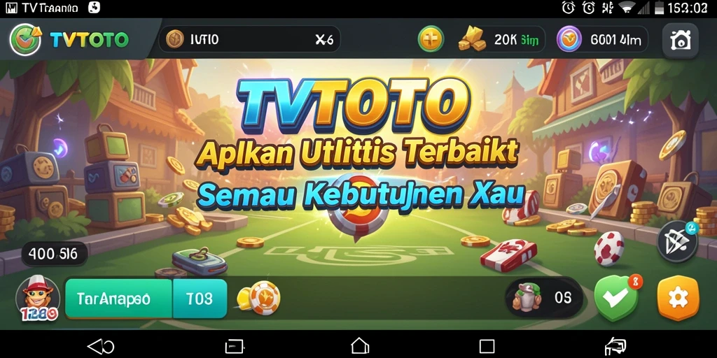 Tampilan utama aplikasi TVTOTO yang mudah digunakan dan fungsional.