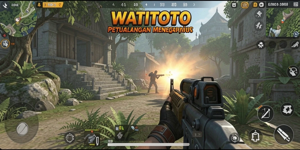 Tampilan gameplay seru dan aksi menegangkan di WATITOTO.